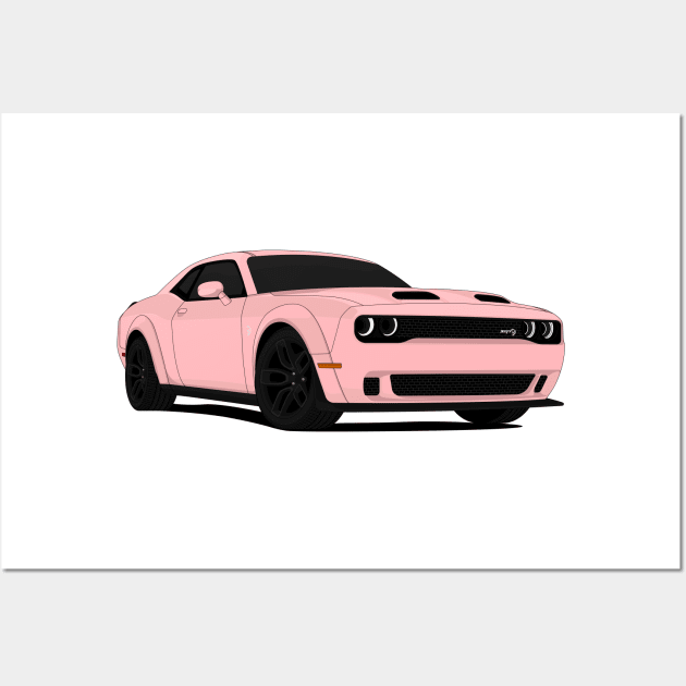 HELLCAT PINK Wall Art by VENZ0LIC